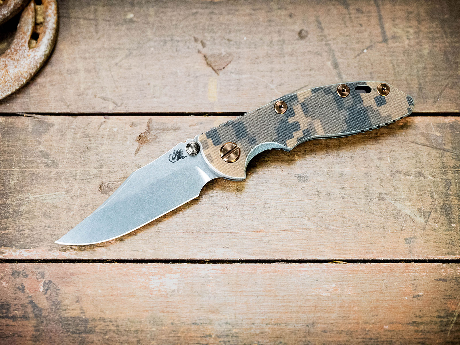 ExpProductCell_XM-18 3.0" Bowie-20CV Non-Flipper-Stonewash Blade-Battle Black-DigiCamo G10-Titanium Hardware ExpProductCell_XM-18 3.0" Bowie-20CV Non-Flipper-Stonewash Blade-Battle Black-DigiCamo G10-Titanium Hardware
