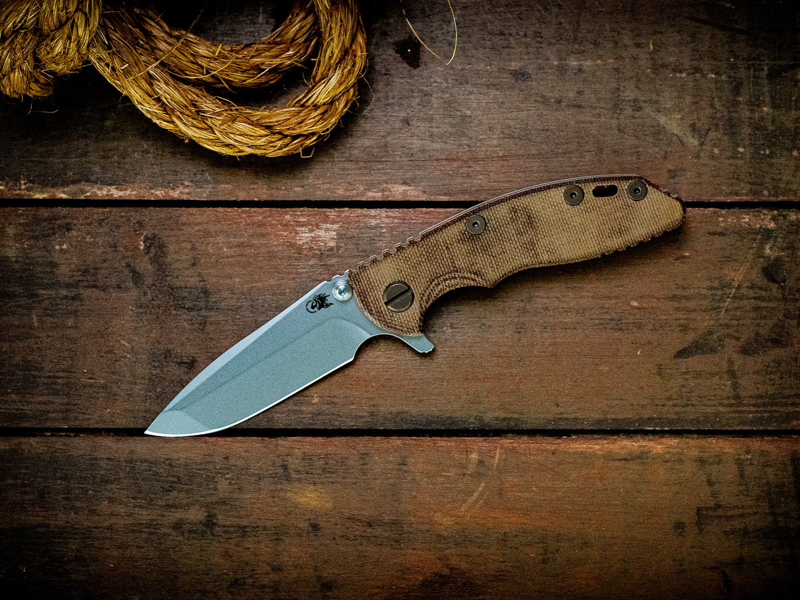 XM-18 3" Spanto-Bead Blast-Smooth Natural Micarta-Bead Blast Bronze Ti Hardware XM-18 3" Spanto-Bead Blast-Smooth Natural Micarta-Bead Blast Bronze Ti Hardware