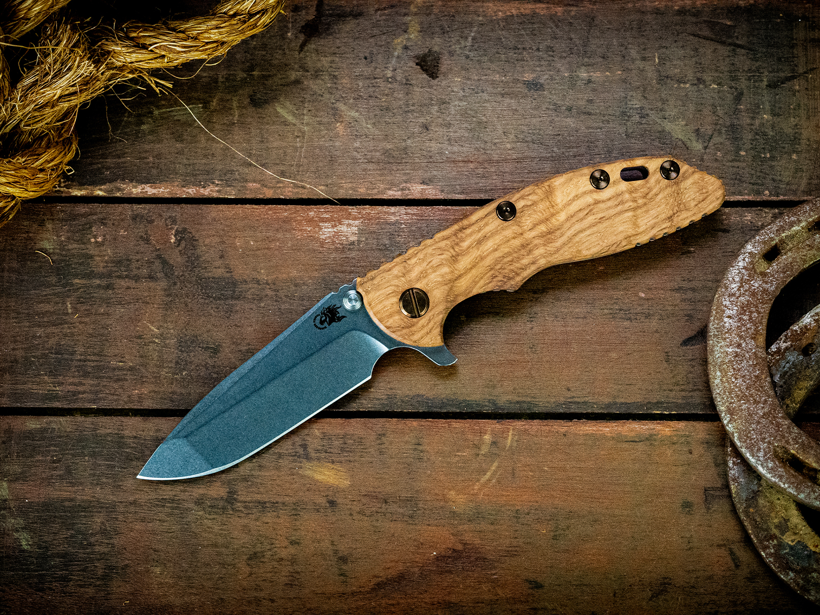 ExpProductCell_XM-18 3.5" Spanto-S45VN-Stonewash Blade-Bead Blast Bronze-Curly White Oak-Bronze Ti hardware