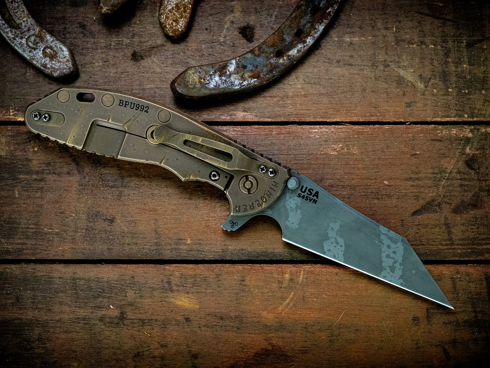 XM-24 Wharncliffe Skinny-S45VN-BPU992-OD Green G10 XM-24 Wharncliffe Skinny-S45VN-BPU992-OD Green G10