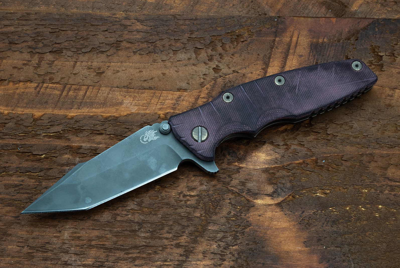 Eklipse-Harpoon Tanto-S45VN-764-Smooth Burgundy Micarta Eklipse-Harpoon Tanto-S45VN-764-Smooth Burgundy Micarta