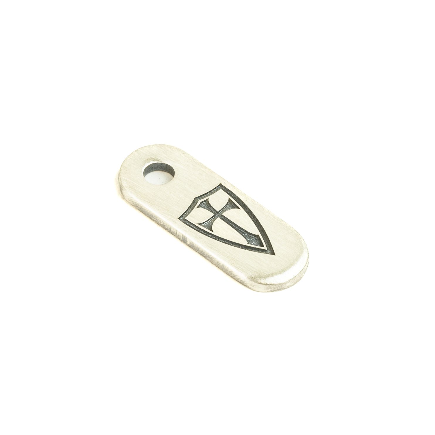 Hinderer Knives/Steel Flame Sterling Silver Crusader Cross Filler Tab Hinderer Knives/Steel Flame Sterling Silver Crusader Cross Filler Tab