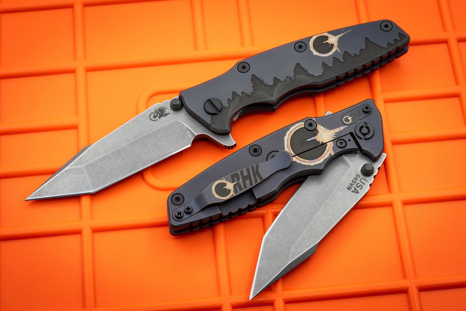 Eklipse-Harpoon Tanto-S45VN-Special Finish Blade-Solar