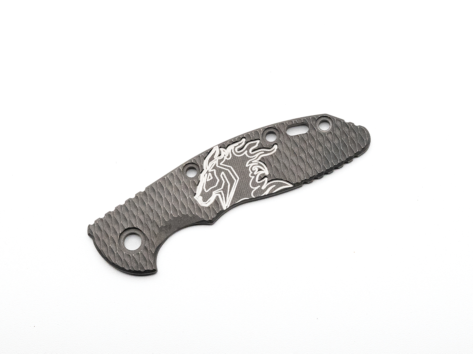 ExpProductCell_3.0" XM18 Titanium Scale-Textured-Milled Horsehead-Working Finish-Silver-Working Finish