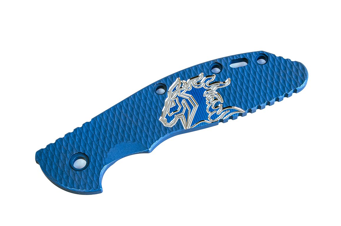 ExpProductCell_XM-24-Titanium Scale-Textured-Milled Horse Head Logo-Battle Blue-Blue/Silver