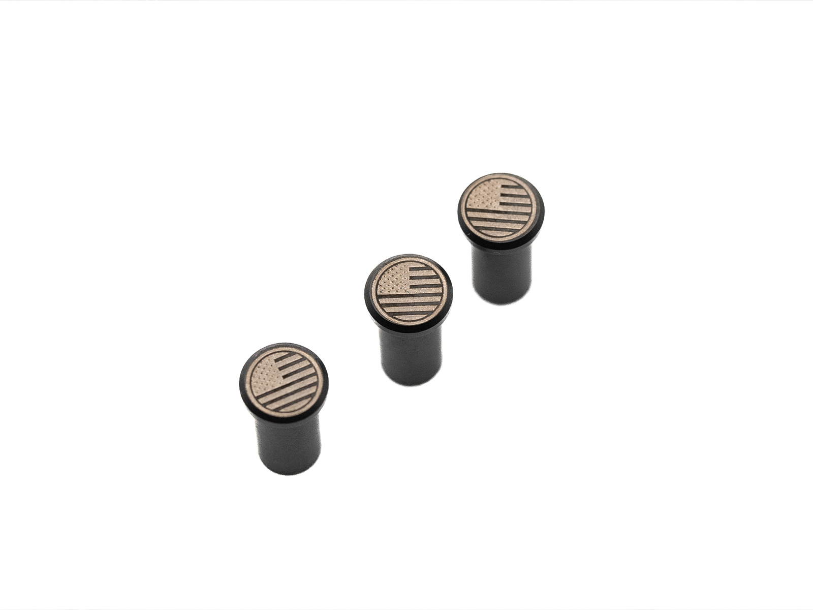 ExpProductCell_XM-18 3.5 - Stainless Steel Handle Nuts - Black Nitride - FLAG