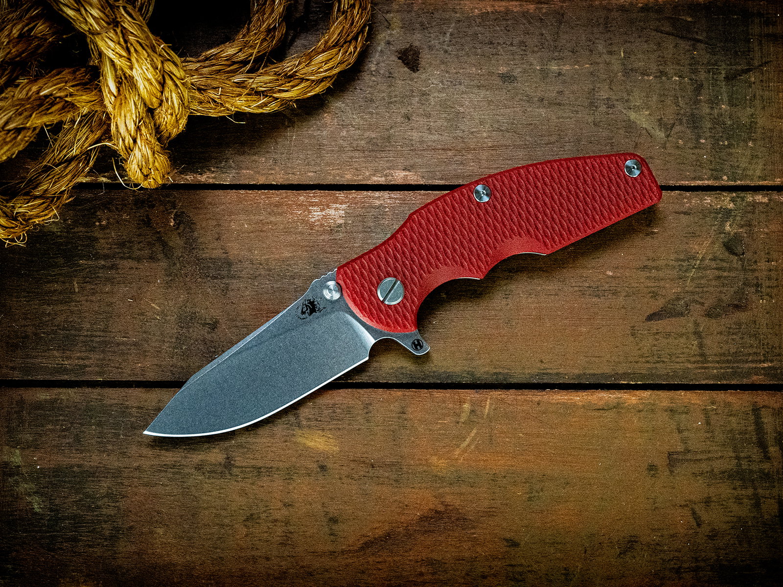 Jurassic-Slicer Hollow Ground-Magnacut-Stonewash Bronze-G10
