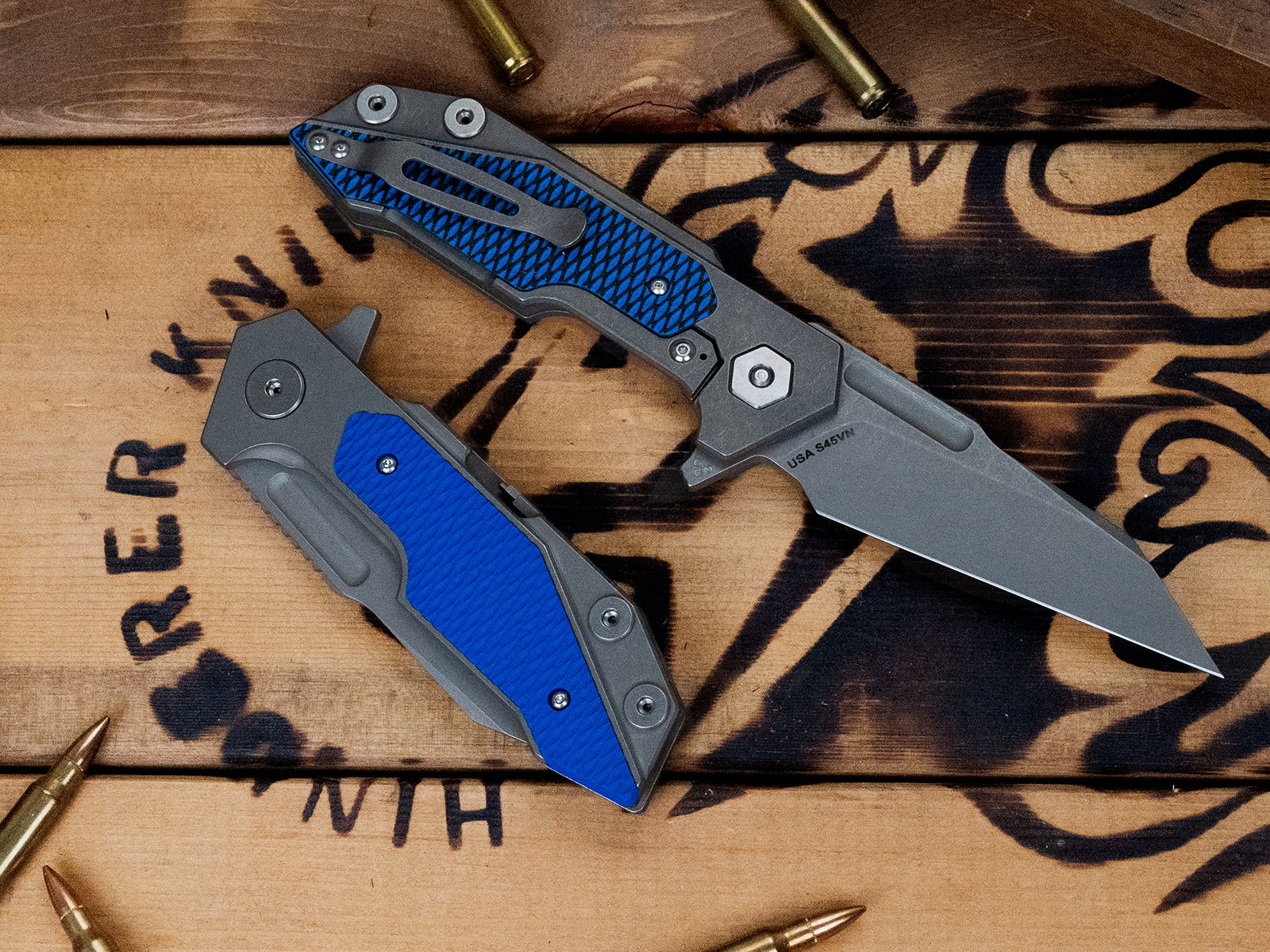 リックヒンダラー　初期ハーフトラック Half Track Folding Knives | Folding Pocket Knives | Rick Hinderer