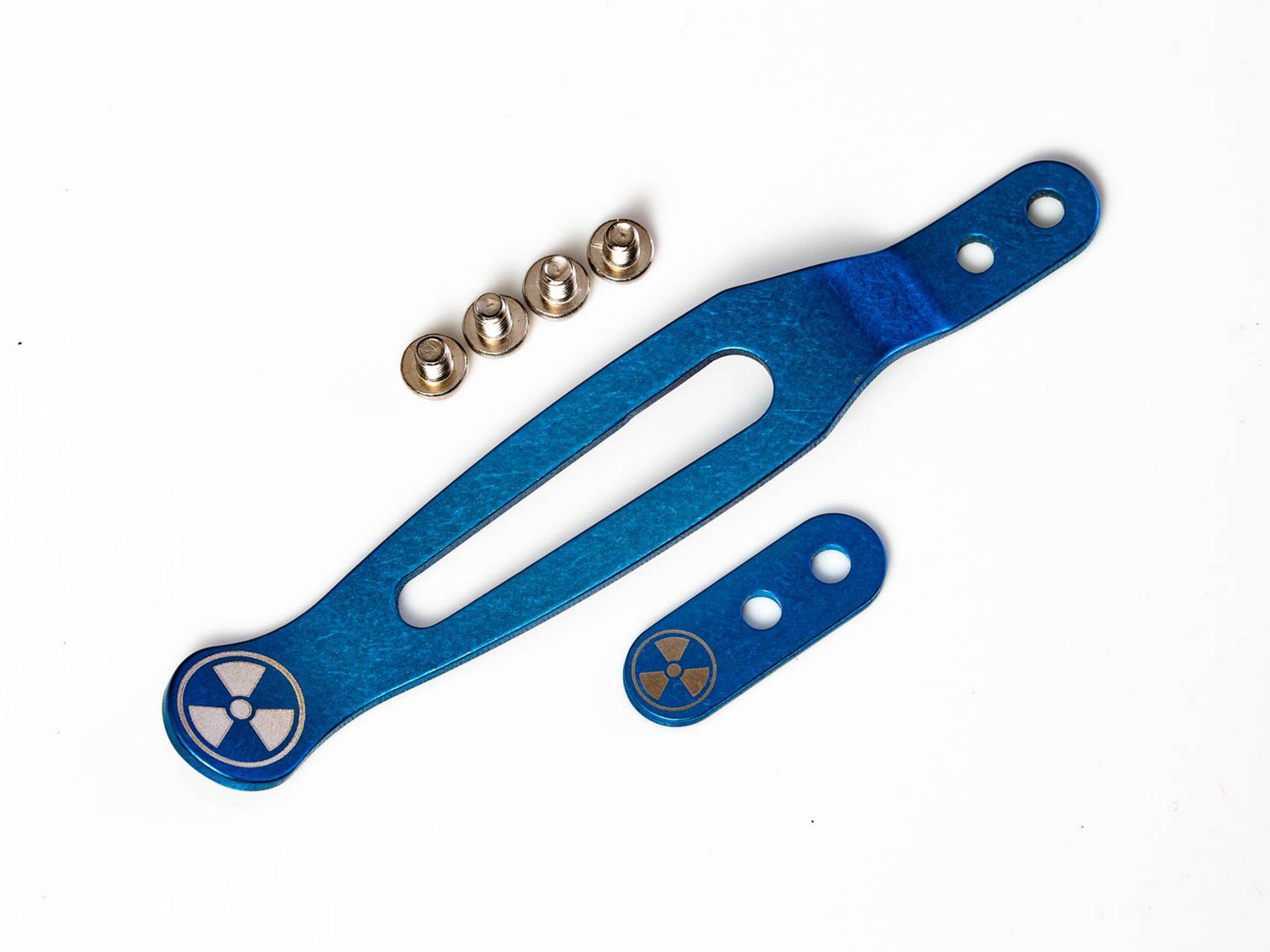 Silver "Nuke"-Stonewash Blue-Clip and Tab Silver "Nuke"-Stonewash Blue-Clip and Tab