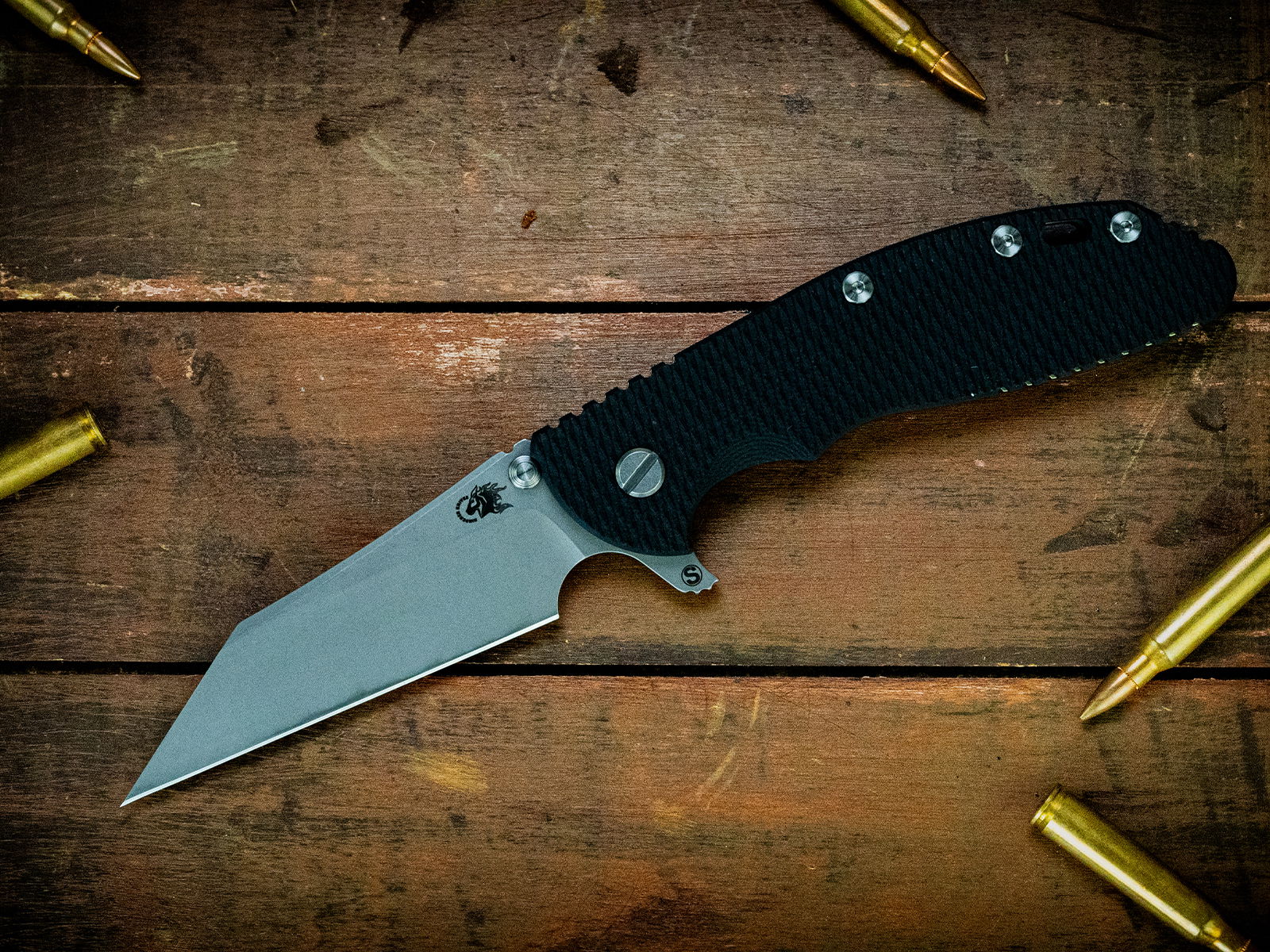 XM-24 Wharncliffe Skinny-S45VN-Battle Green-G10