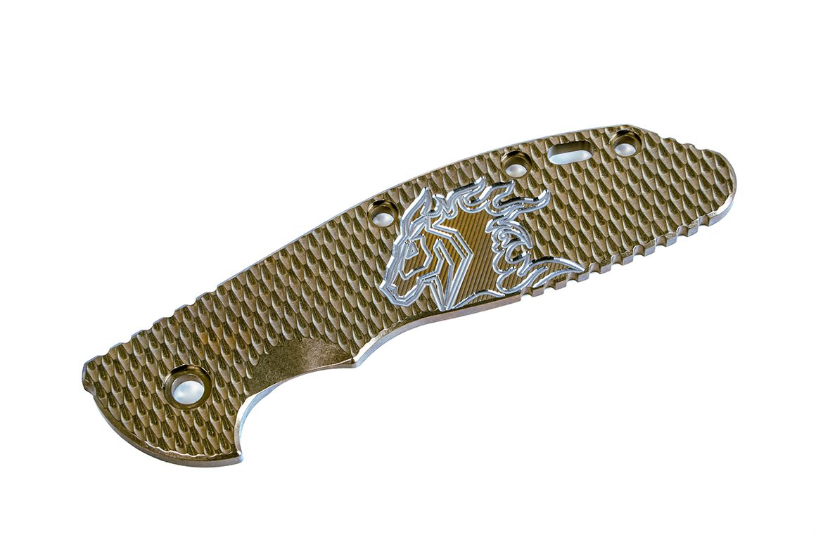 ExpProductCell_XM-24-Titanium Scale-Textured-Milled Horse Head Logo-Stonewash Bronze-Bronze/Silver