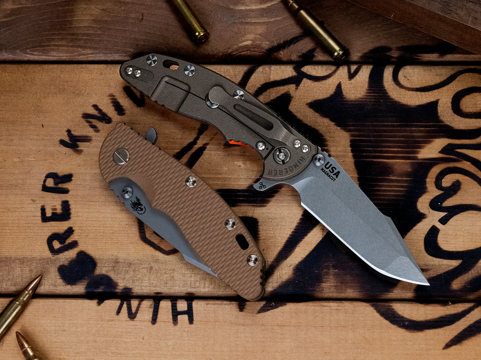 XM-18 3.5" Harpoon Spanto-Magnacut-Battle Bronze-G10 XM-18 3.5" Harpoon Spanto-Magnacut-Battle Bronze-G10
