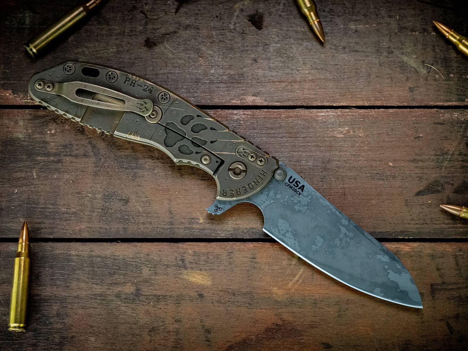 XM-24 Sheepsfoot-CPM20CV-Battle Hound Bronze 24-OD Green G10 XM-24 Sheepsfoot-CPM20CV-Battle Hound Bronze 24-OD Green G10
