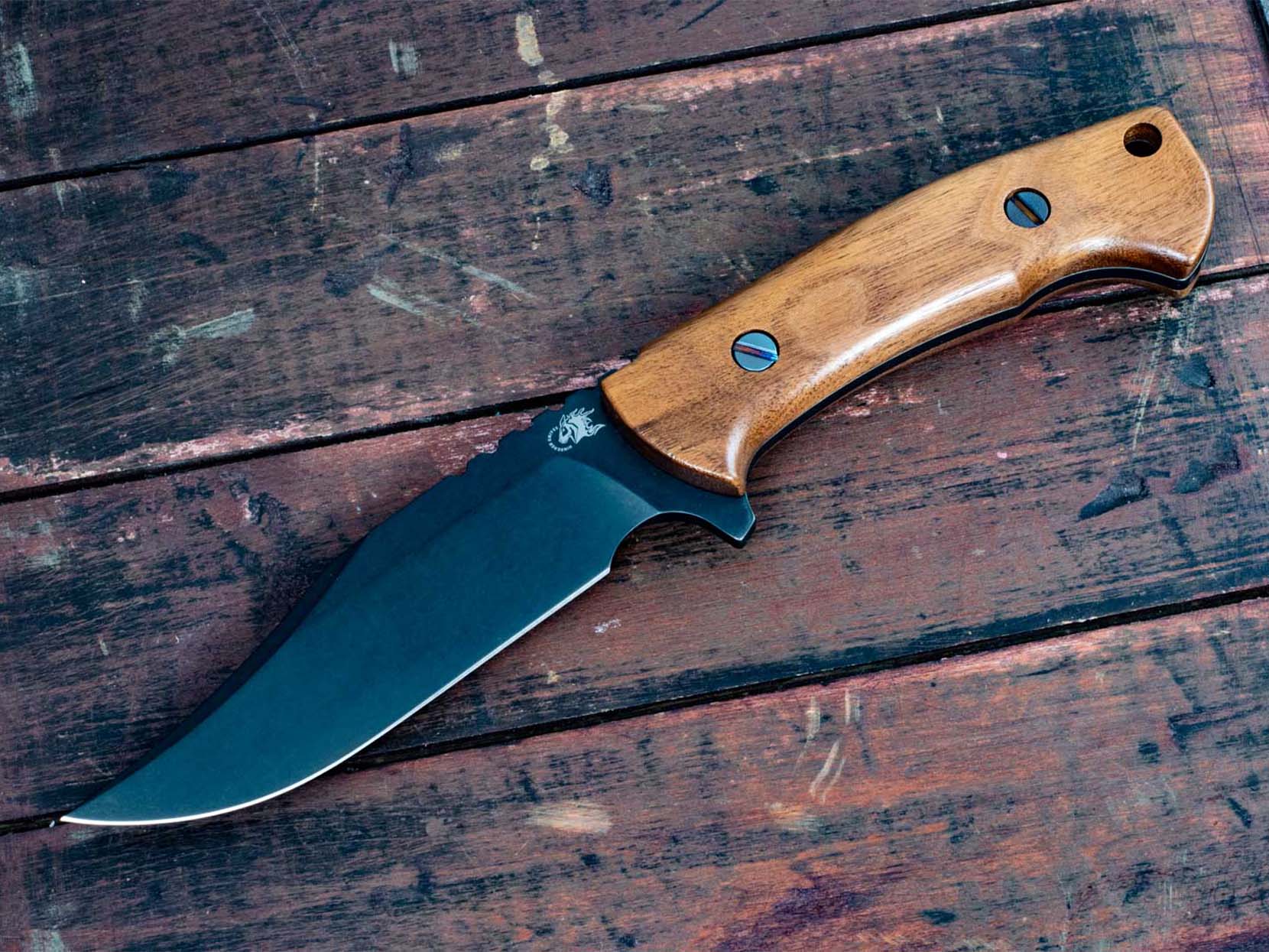 The Ranch Bowie-Stonewash Black DLC-Natural Walnut-Ricks Special The Ranch Bowie-Stonewash Black DLC-Natural Walnut-Ricks Special