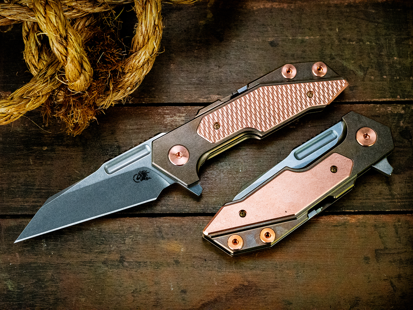 ExpProductCell_Full Track-Wharncliffe-S45VN-Stonewash Bronze-Copper Scale/Hardware