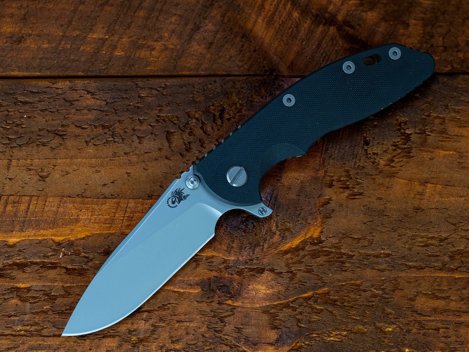 XM-18 3.5- Slicer Hollow Ground-S45VN-Bead Blast Bronze-Smooth Black G10-Bead Blast Stainless Steel Hardware