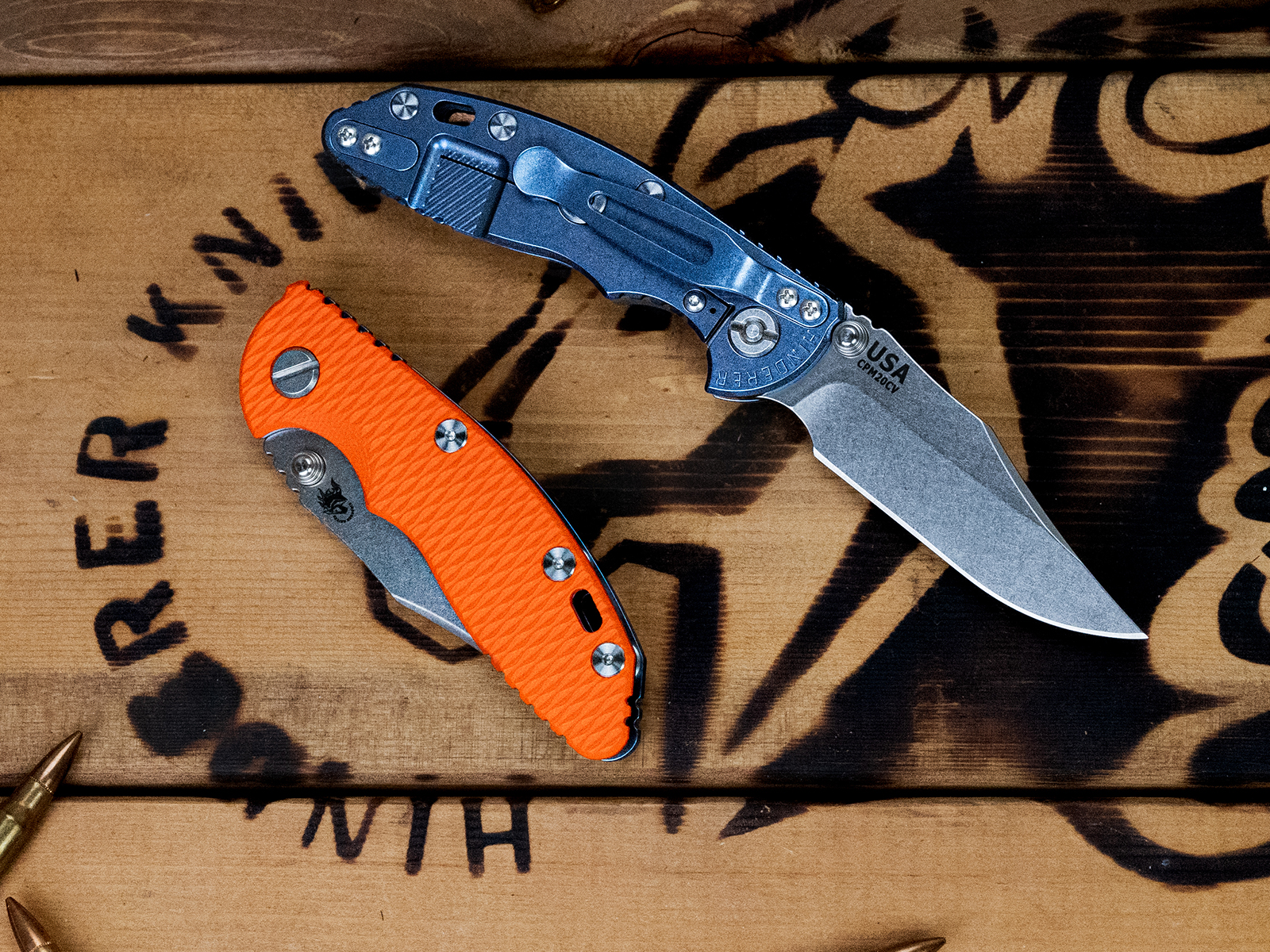 ExpProductCell_XM-18 3.0" Bowie Non-Flipper-20CV-Stonewash Blue-G10