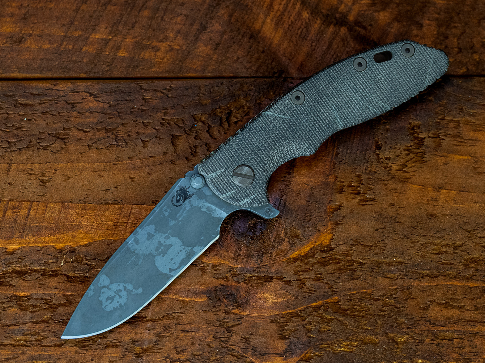 XM-18 3.5- Slicer Hollow Ground-S45VN-BPU917-Smooth OD Green Micarta XM-18 3.5- Slicer Hollow Ground-S45VN-BPU917-Smooth OD Green Micarta