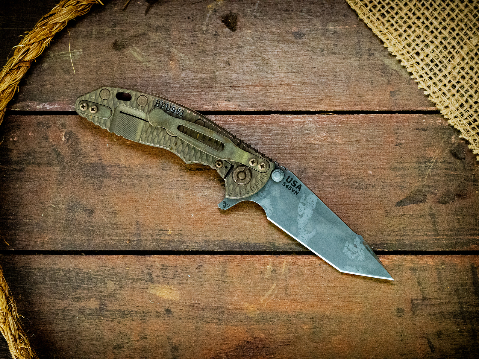 ExpProductCell_XM-18 3" Harpoon Tanto-S45VN-BPU951-OD Green G10