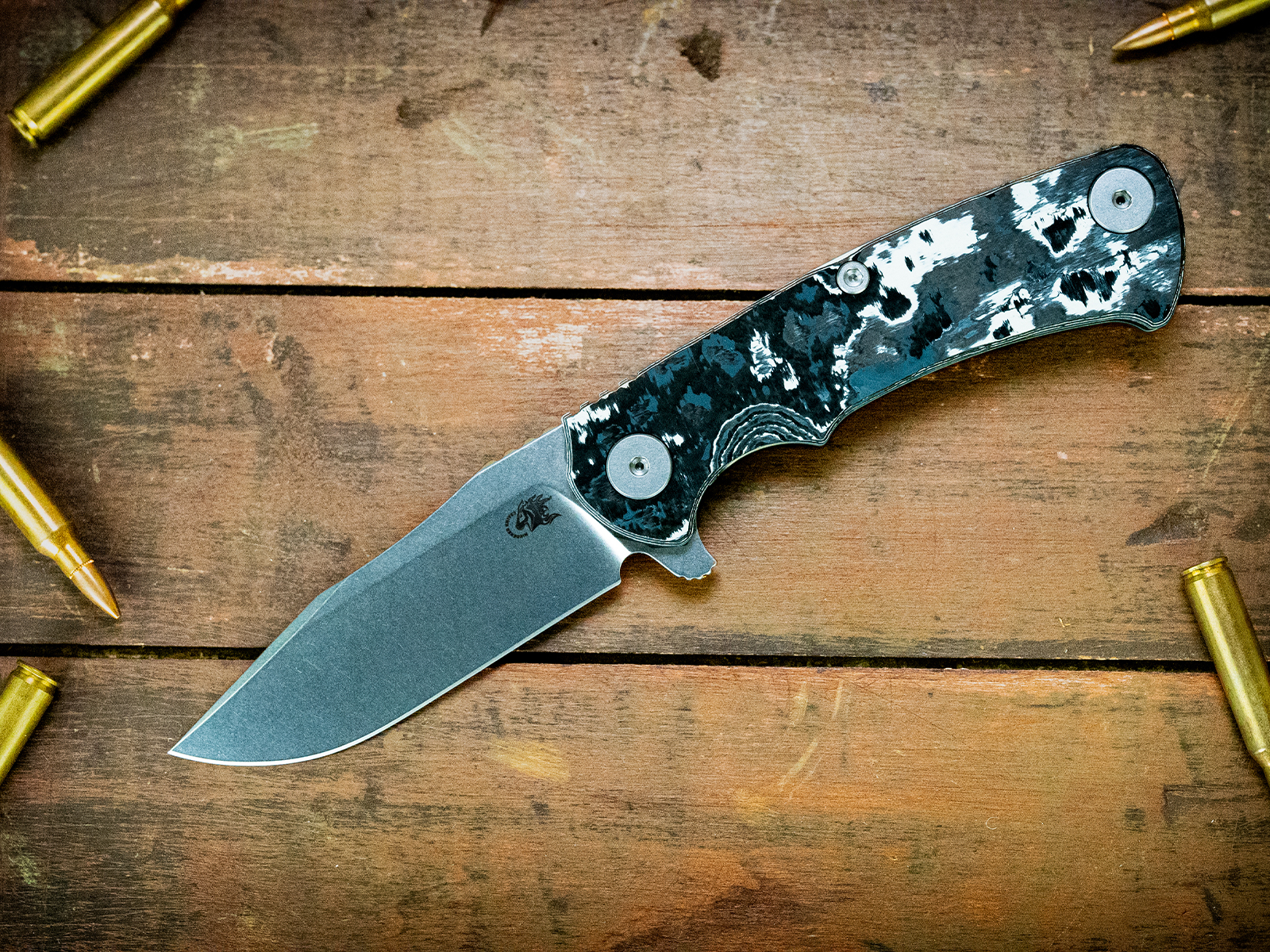 Project X-Clip Point-S45VN-Stonewash Blade-Bead Blast-White Storm FCF Project X-Clip Point-S45VN-Stonewash Blade-Bead Blast-White Storm FCF