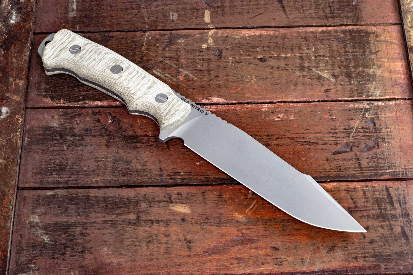 ExpProductCell_FieldTac-Harpoon Spearpoint-Working Finish-OD Green Micarta