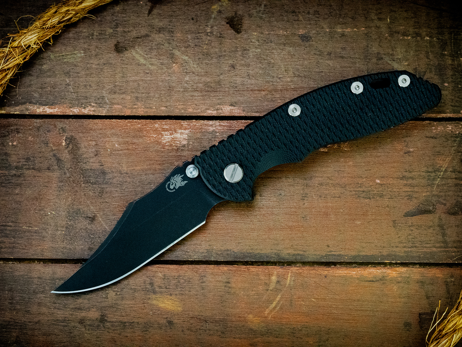 XM-18 3.5"-Non Flipper-Bowie-Battle Black-Black G10 XM-18 3.5"-Non Flipper-Bowie-Battle Black-Black G10