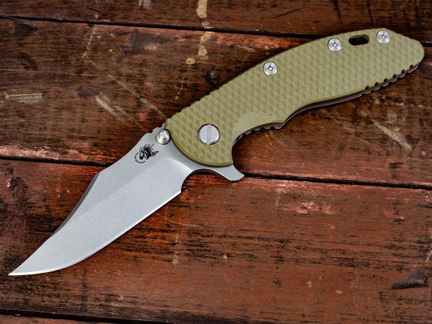 XM-18 3.5" Bowie-Battle Bronze-G10 XM-18 3.5" Bowie-Battle Bronze-G10