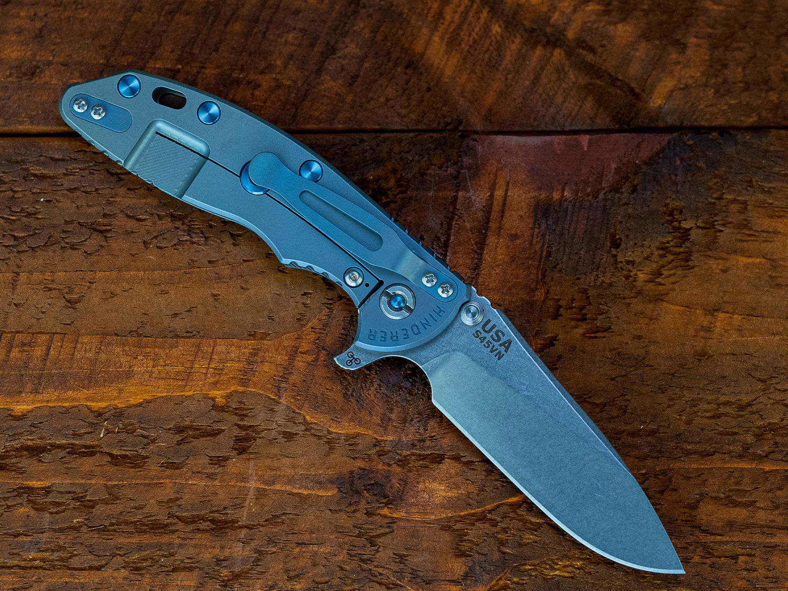 XM-18 3.5- Slicer Hollow Ground-S45VN-Stonewash Blade=Bead Blast