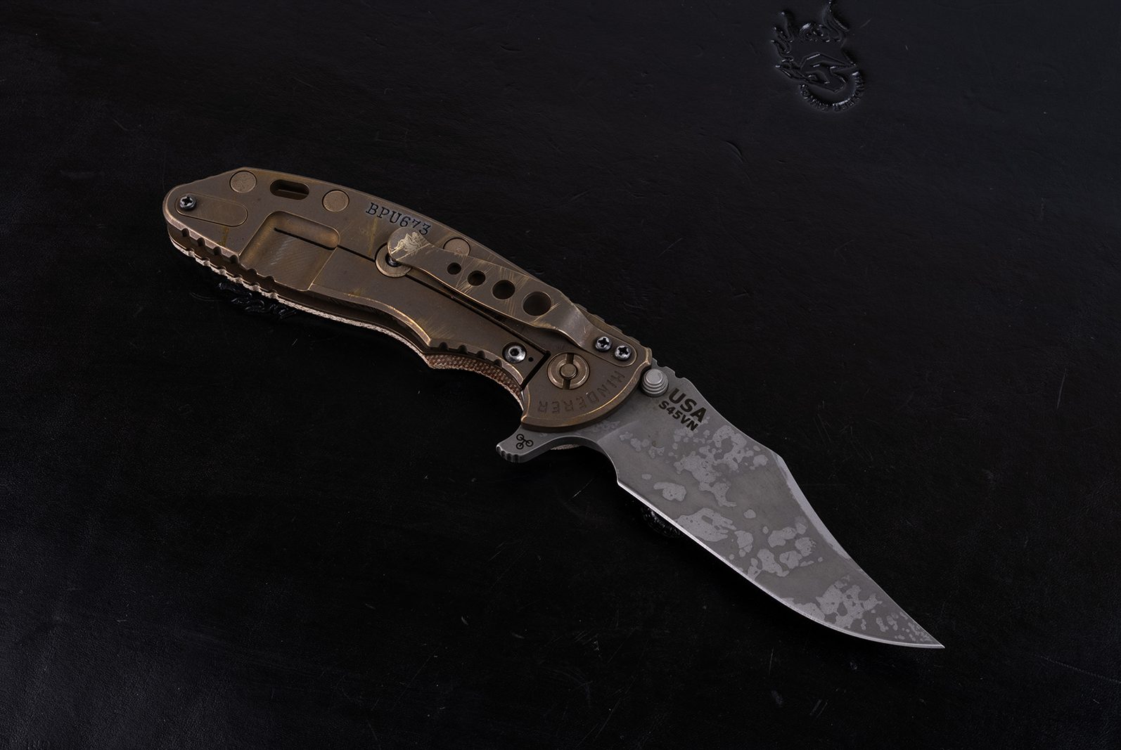 XM-18 3.5" Bowie-S45VN-Smooth Natural Micarta-673