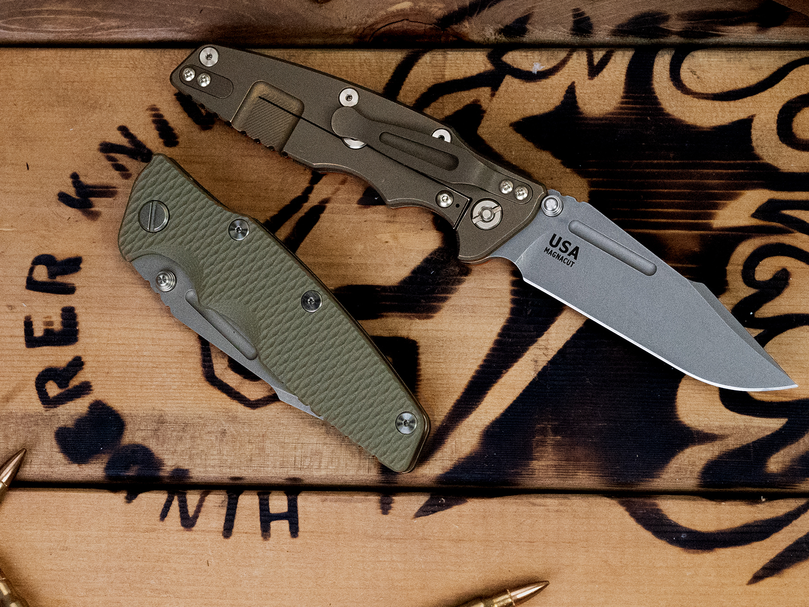 ExpProductCell_Eklipse 3.5" Skinny Fullered Harpoon Spearpoint Non-Flipper-Magnacut-Battle Bronze-G10