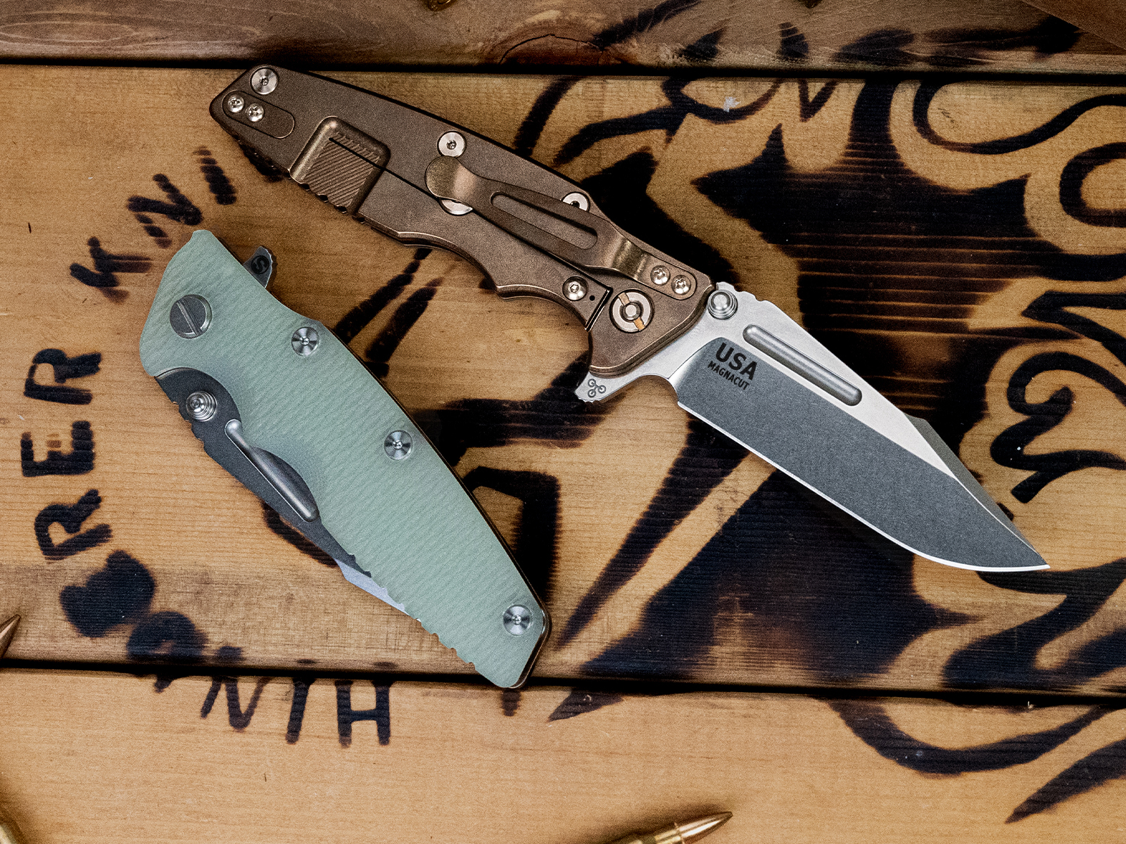 ExpProductCell_Eklipse 3.5" Skinny Fullered Harpoon Spearpoint-Magnacut-Stonewash Bronze-G10 ExpProductCell_Eklipse 3.5" Skinny Fullered Harpoon Spearpoint-Magnacut-Stonewash Bronze-G10