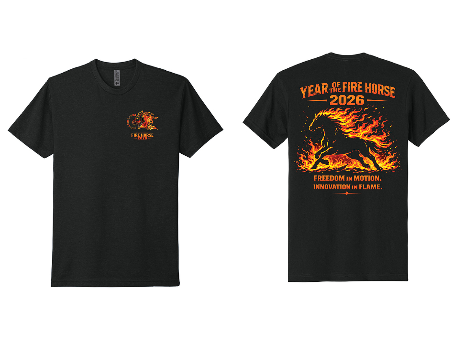ExpProductCell_Preorder - Hinderer Year of the Fire Horse 2026- Black T-Shirt
