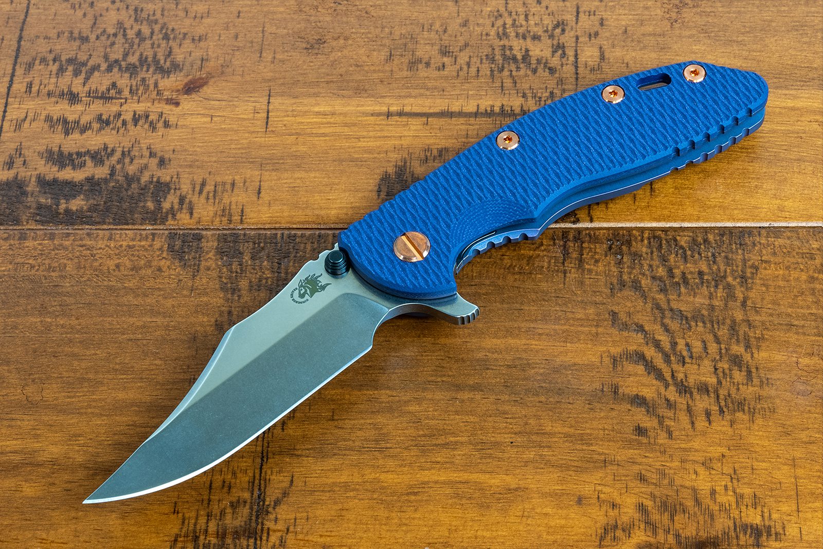 XM-18 3.5" Bowie-S45VN-Containment Series-Purple G10-Copper Hardware XM-18 3.5" Bowie-S45VN-Containment Series-Purple G10-Copper Hardware