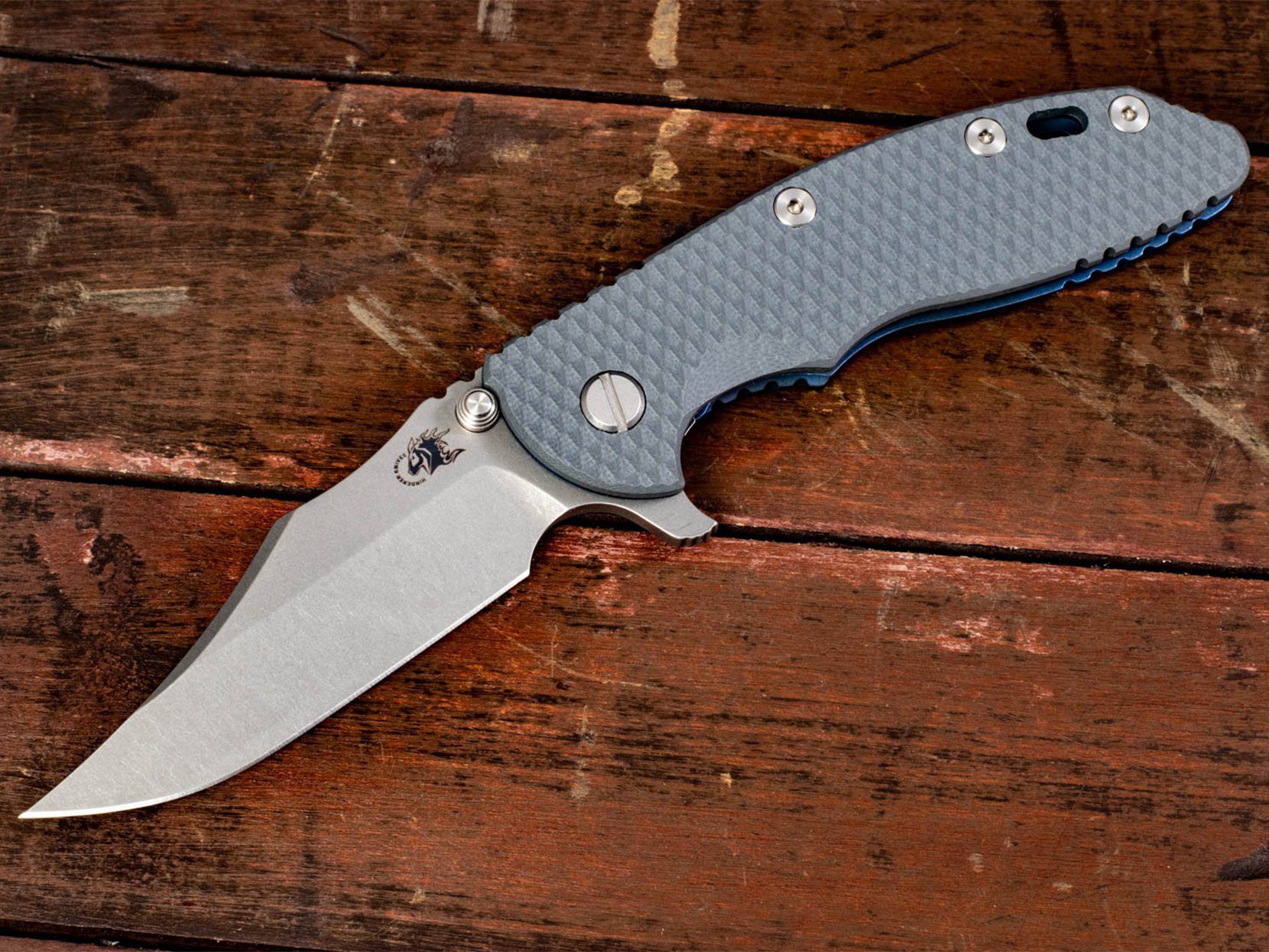 XM-18 3.5" Bowie-Battle Blue-G10 XM-18 3.5" Bowie-Battle Blue-G10