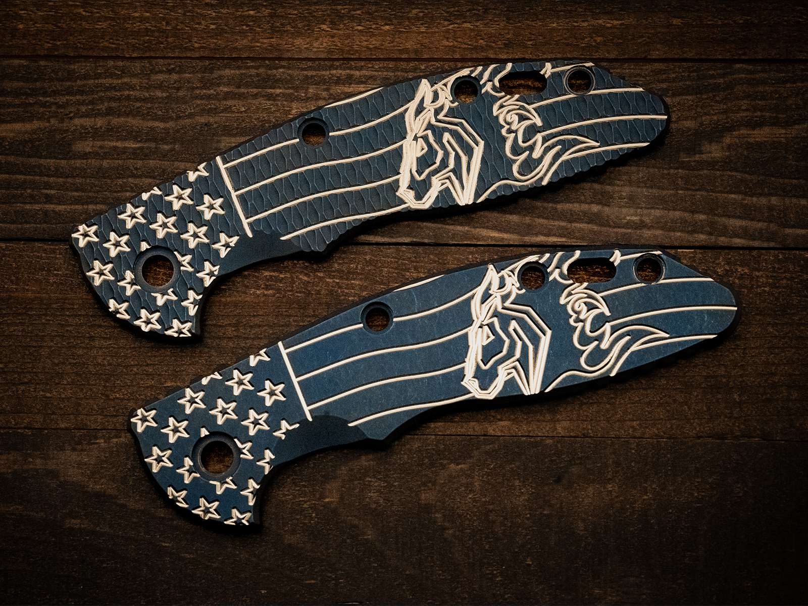 3.5" XM18 Titanium Scale-Battle Blue-Stars and Stripes-Make It Your Own 3.5" XM18 Titanium Scale-Battle Blue-Stars and Stripes-Make It Your Own