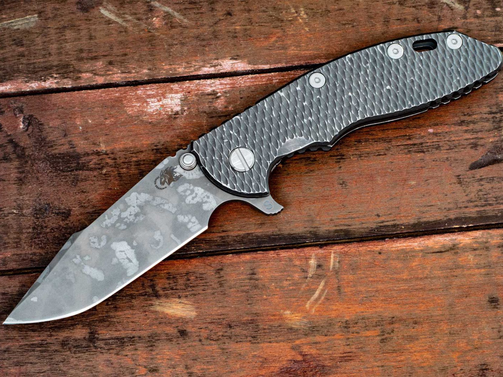 XM-18 3.5" Skinny Harpoon Spanto-Battle Field Pickup-BPU408-Titanium Handle XM-18 3.5" Skinny Harpoon Spanto-Battle Field Pickup-BPU408-Titanium Handle
