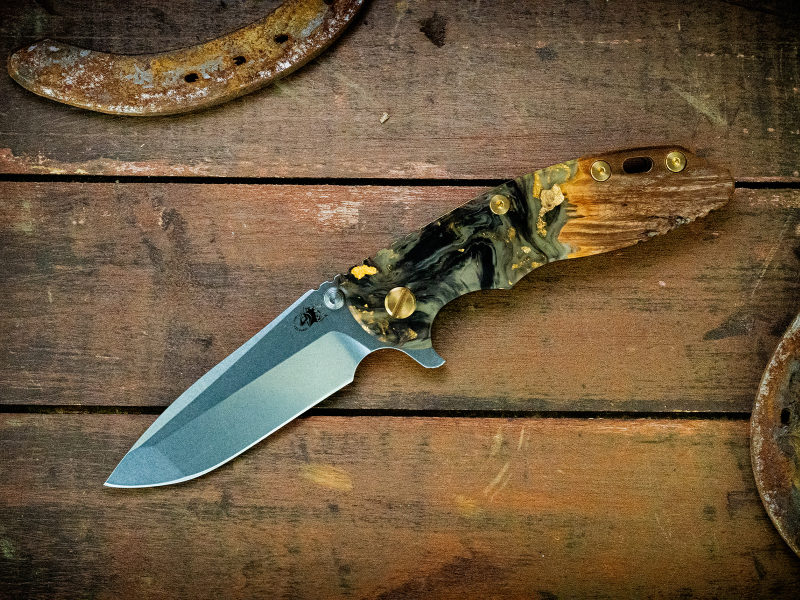 ExpProductCell_XM-18 3.5" Spanto-Textured Stonewash Gold-Wood/Resin-Brass Hardware