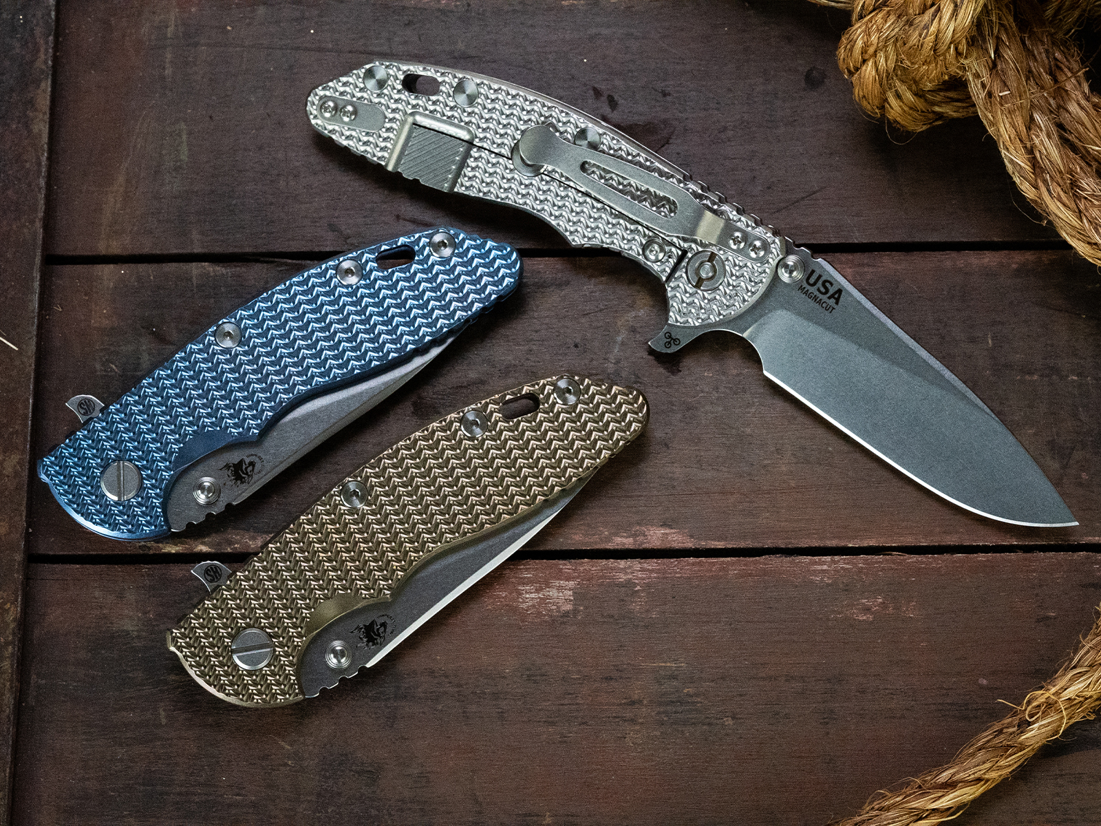 XM-18 3.5" Skinny Slicer-Hollow Ground-Magnacut-Full Ripple Ti-Stonewash