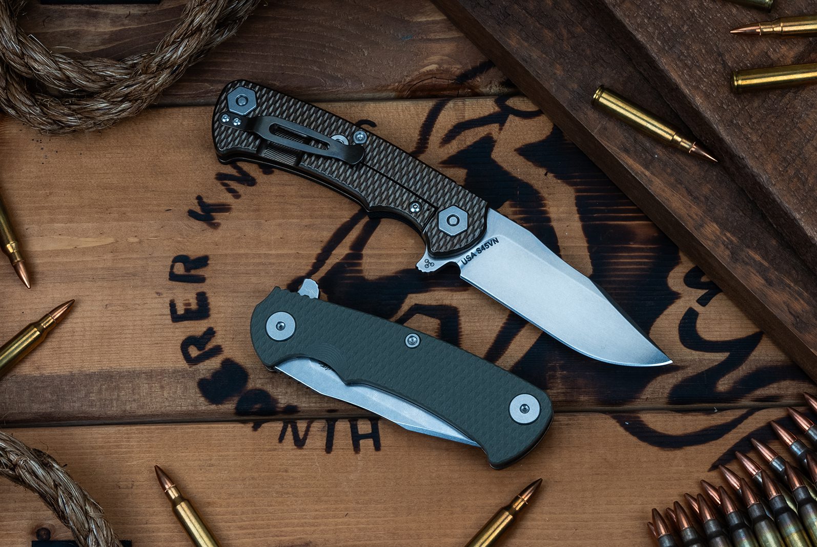 Project X-Clip Point-S45VN-Stonewash Bronze Project X-Clip Point-S45VN-Stonewash Bronze