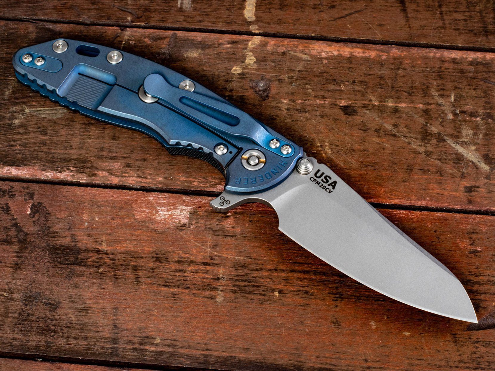 XM-18 3.5" Skinny Sheepsfoot-Battle Blue-G10 XM-18 3.5" Skinny Sheepsfoot-Battle Blue-G10