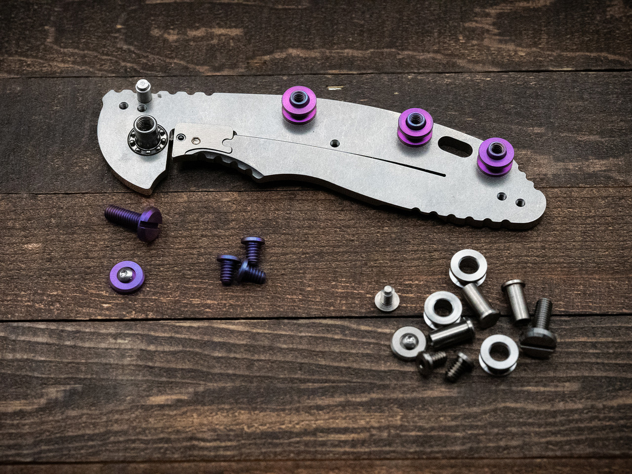 ExpProductCell_XM-18 3.25" Complete Hardware Kit-Titanium-Stonewash