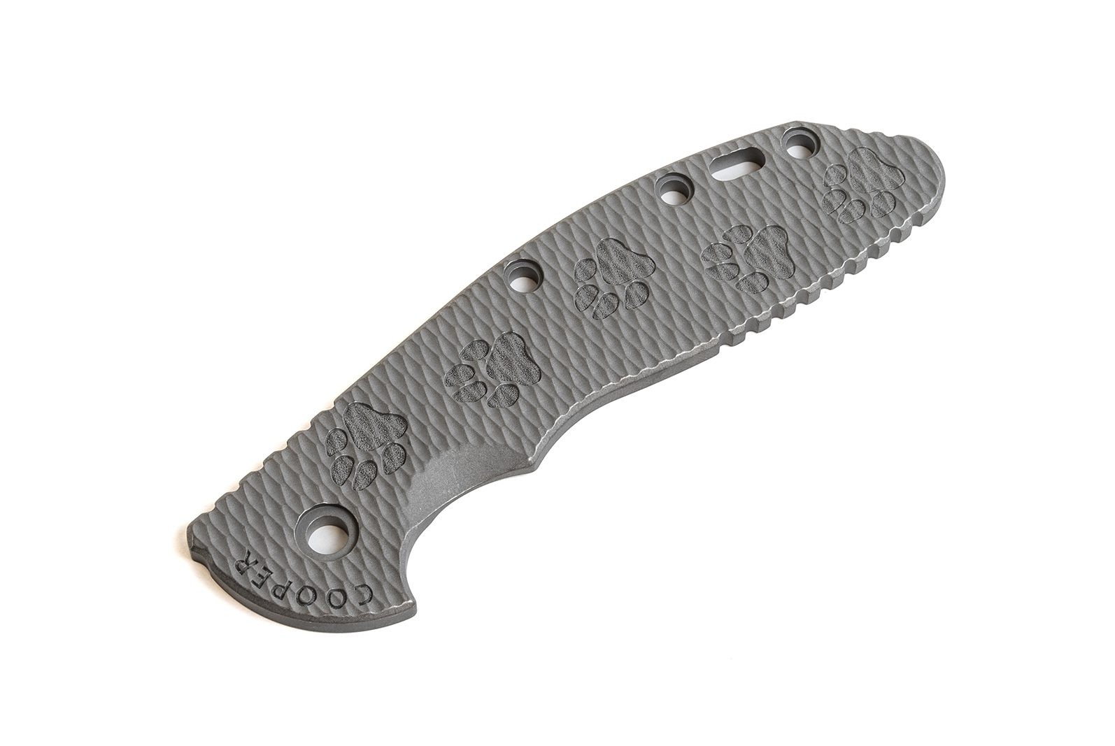 XM-24 Titanium Scale-Textured-Dog Paw with Your Dogs Name XM-24 Titanium Scale-Textured-Dog Paw with Your Dogs Name