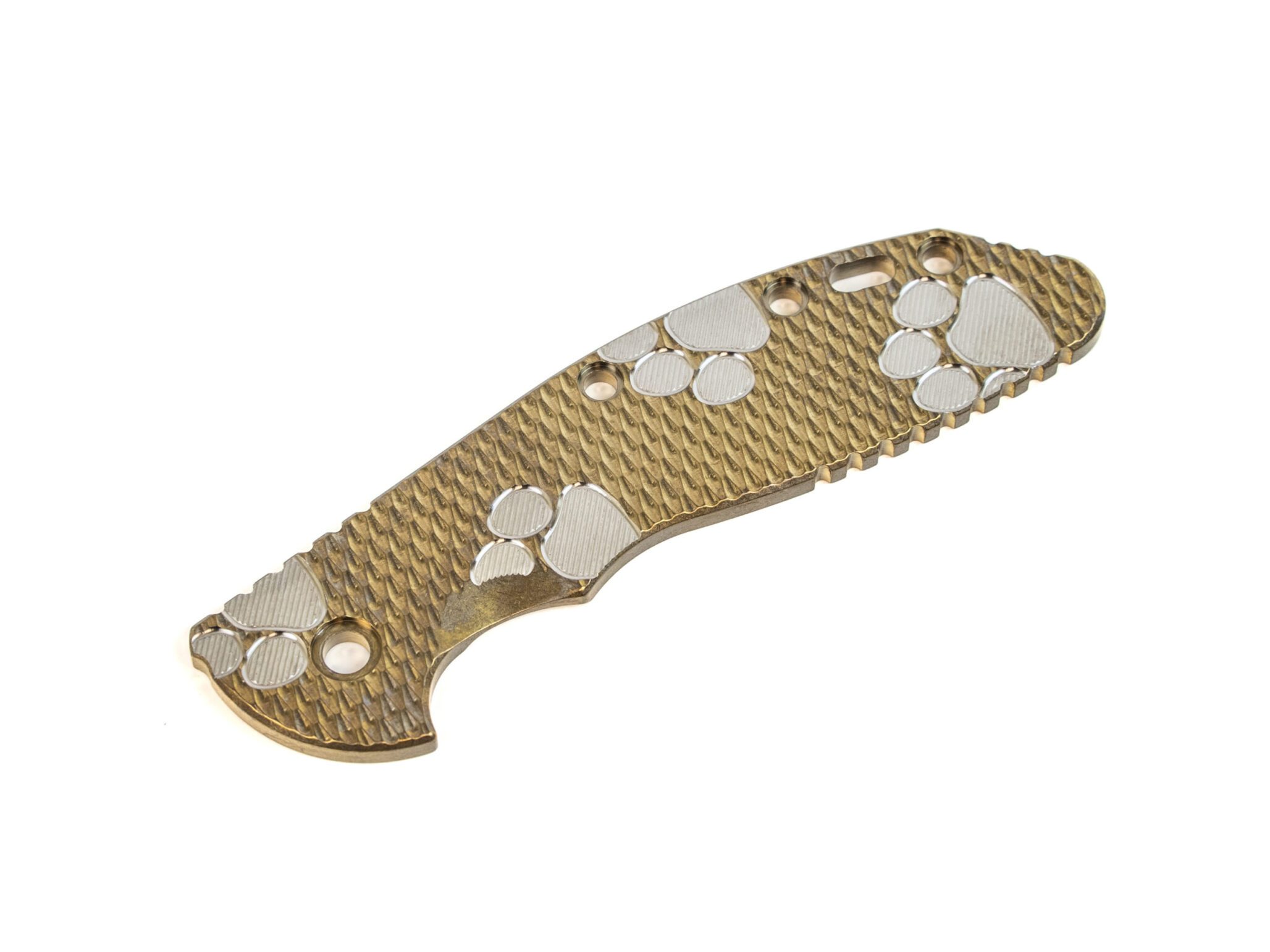 XM-24 Titanium Scale-Textured-Stonewash Bronze-Silver-Milled Dog Paws XM-24 Titanium Scale-Textured-Stonewash Bronze-Silver-Milled Dog Paws