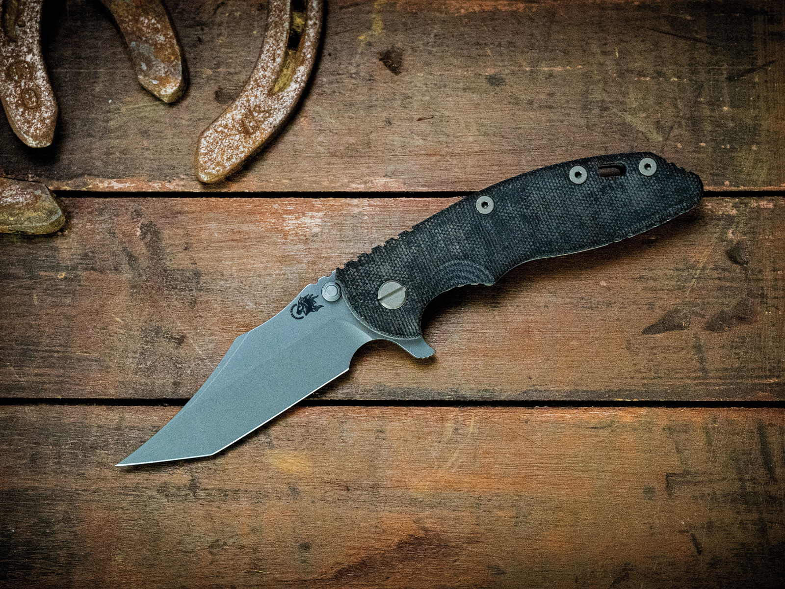 ExpProductCell_XM-18 3.5" Aggressor-Magnacut-Working Finish-Smooth Black Micarta-Working Finish Hardware