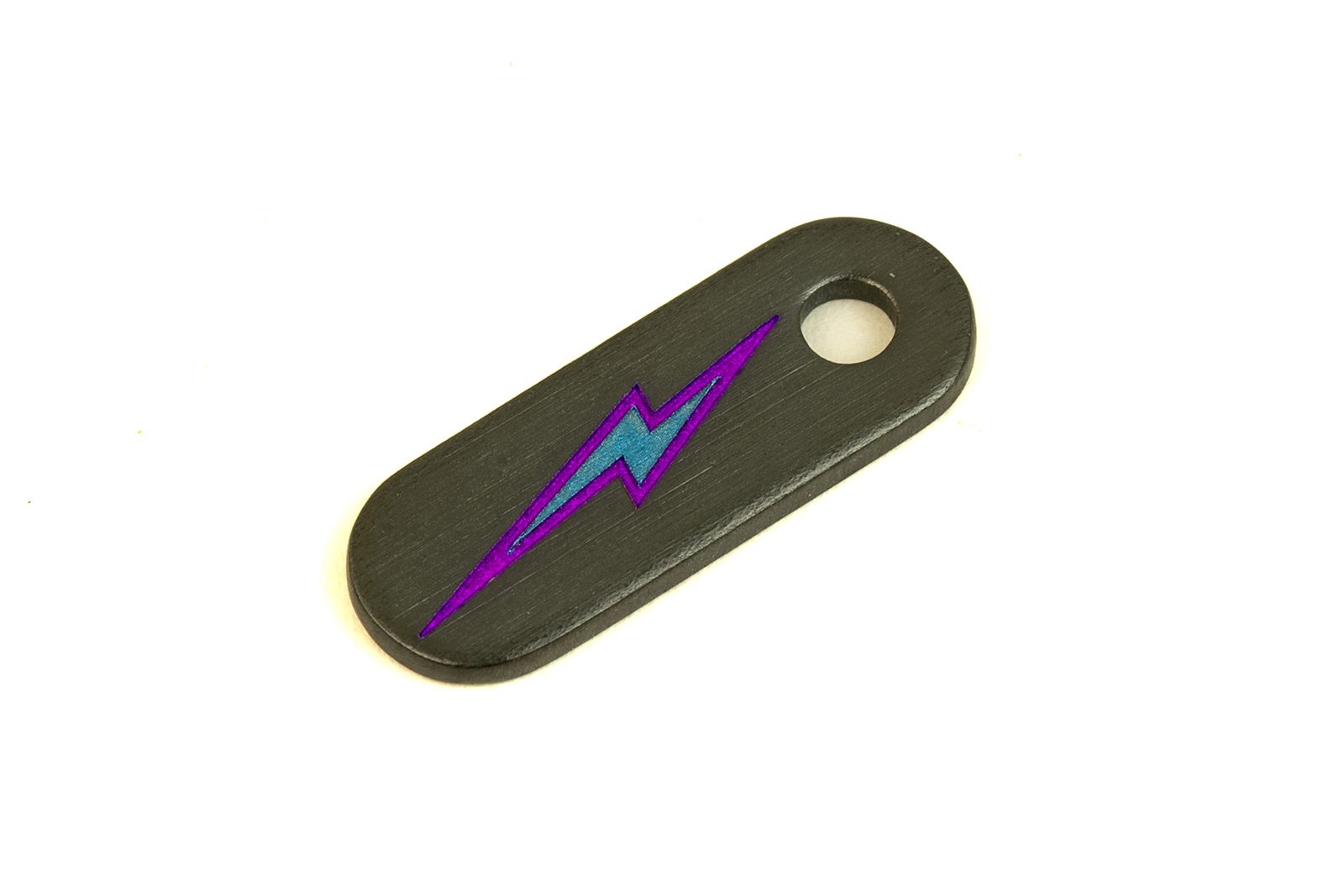 Hinderer Knives/Steel Flame Niobium Bolt Tab - Purple/Blue Hinderer Knives/Steel Flame Niobium Bolt Tab - Purple/Blue