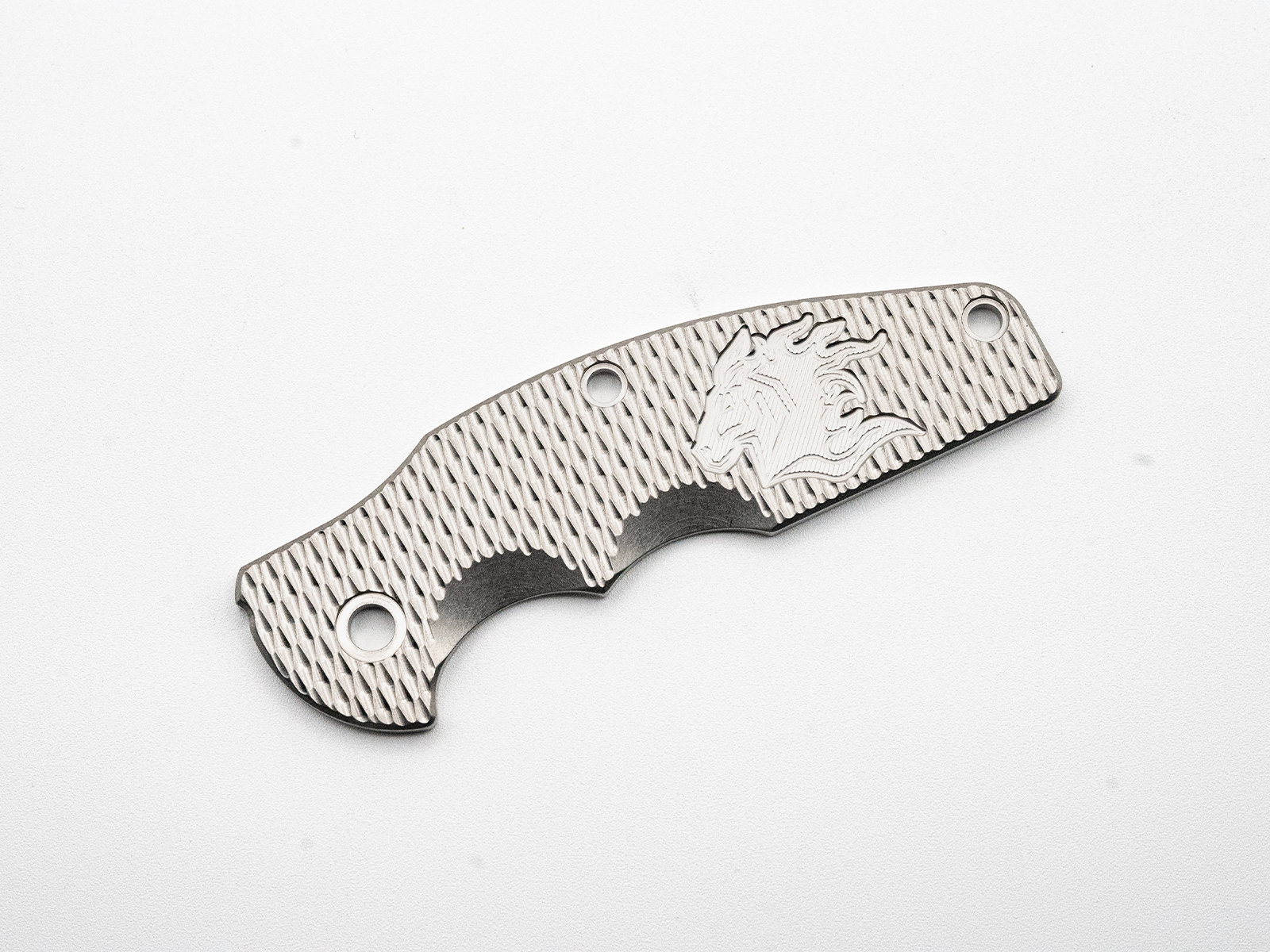 Jurassic Titanium Scale-Milled Horse Head Logo-Textured-Stonewash Jurassic Titanium Scale-Milled Horse Head Logo-Textured-Stonewash