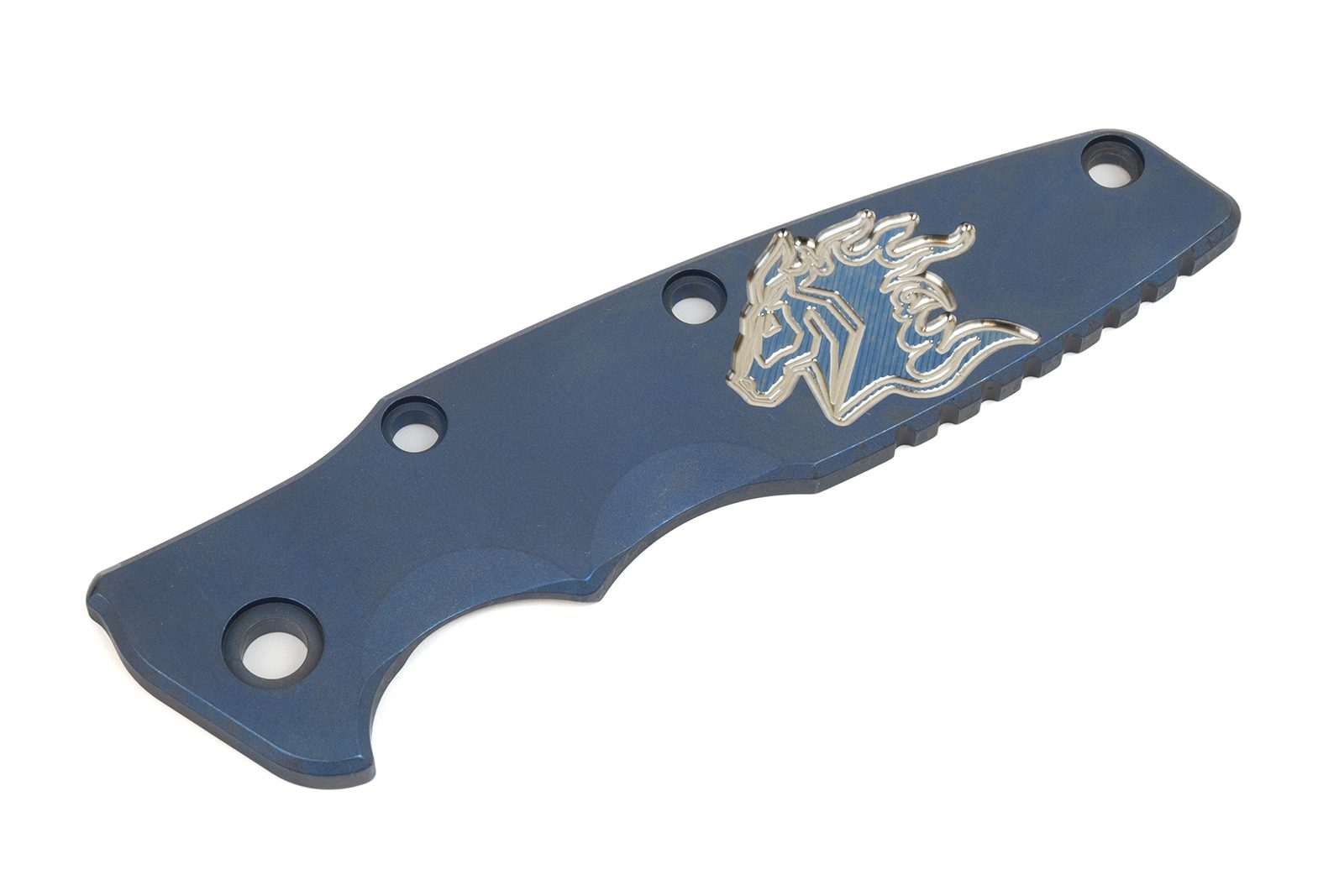 ExpProductCell_Eklipse 3.5"Titanium Scale-Milled Horse Head Logo-Smooth Battle Blue-Blue/Silver