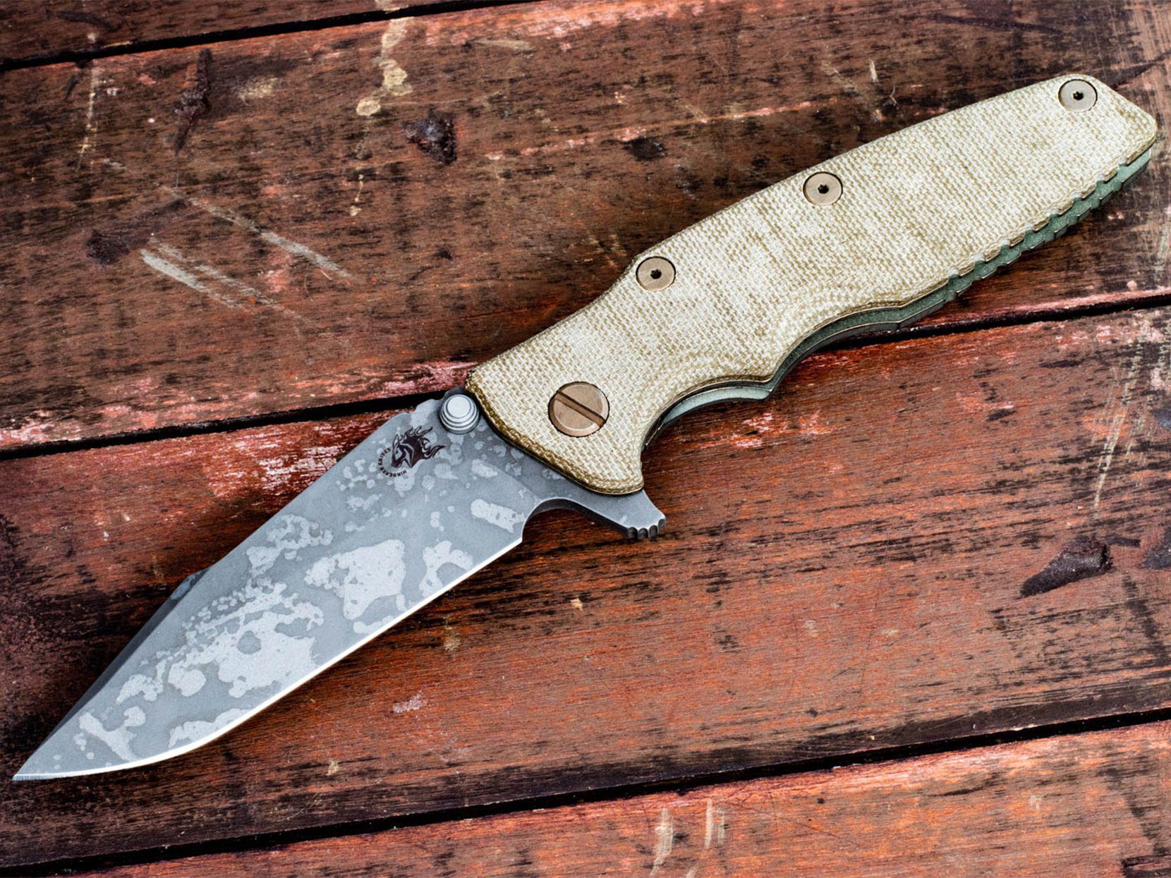 Eklipse-Harpoon Spanto-Battle Field Pickup-OD Green Micarta G10 Eklipse-Harpoon Spanto-Battle Field Pickup-OD Green Micarta G10