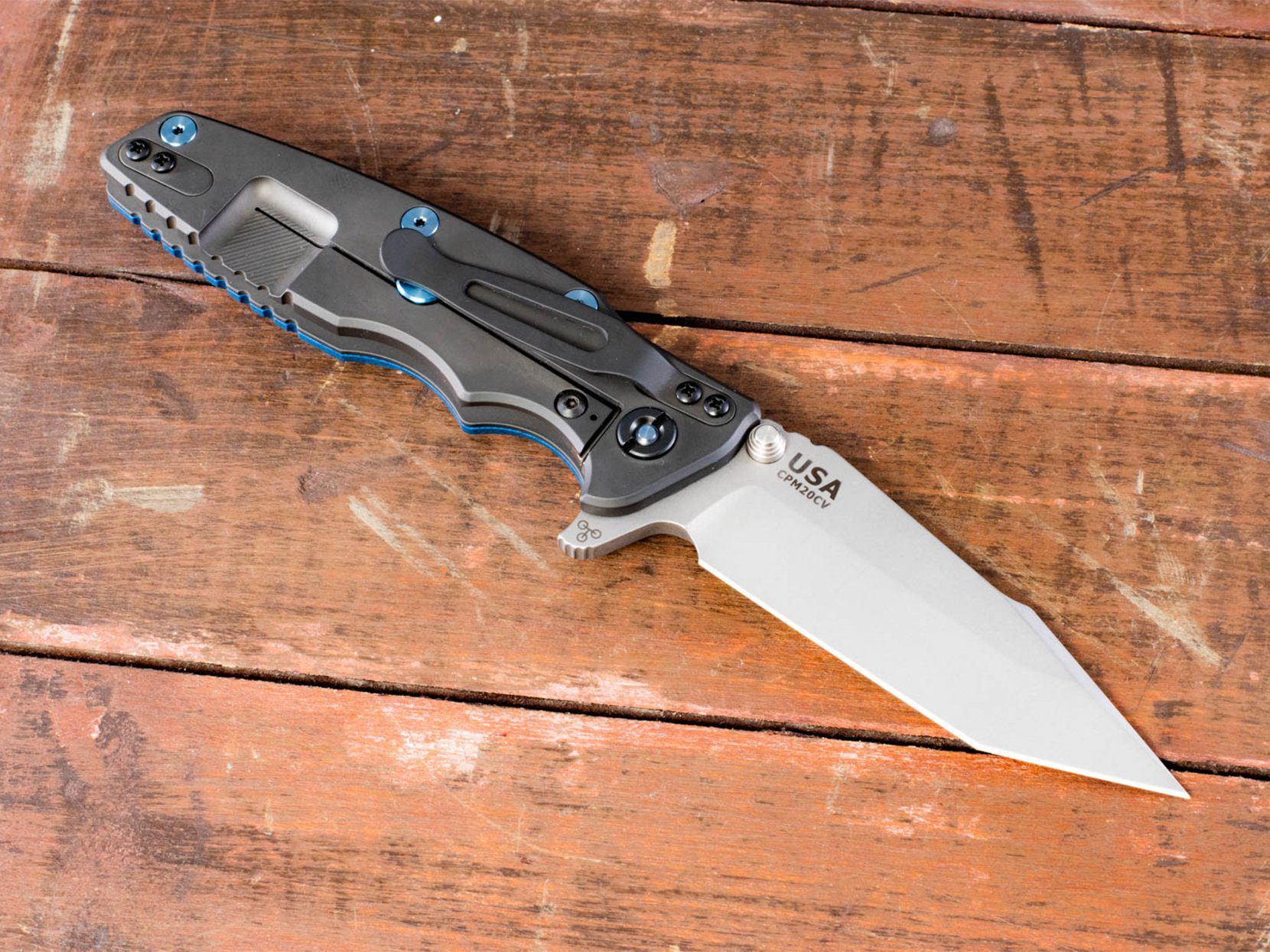 Eklipse-Harpoon Tanto-Working Finish-Black DLC lockside-Blue/Black G10-blue Hardware Eklipse-Harpoon Tanto-Working Finish-Black DLC lockside-Blue/Black G10-blue Hardware