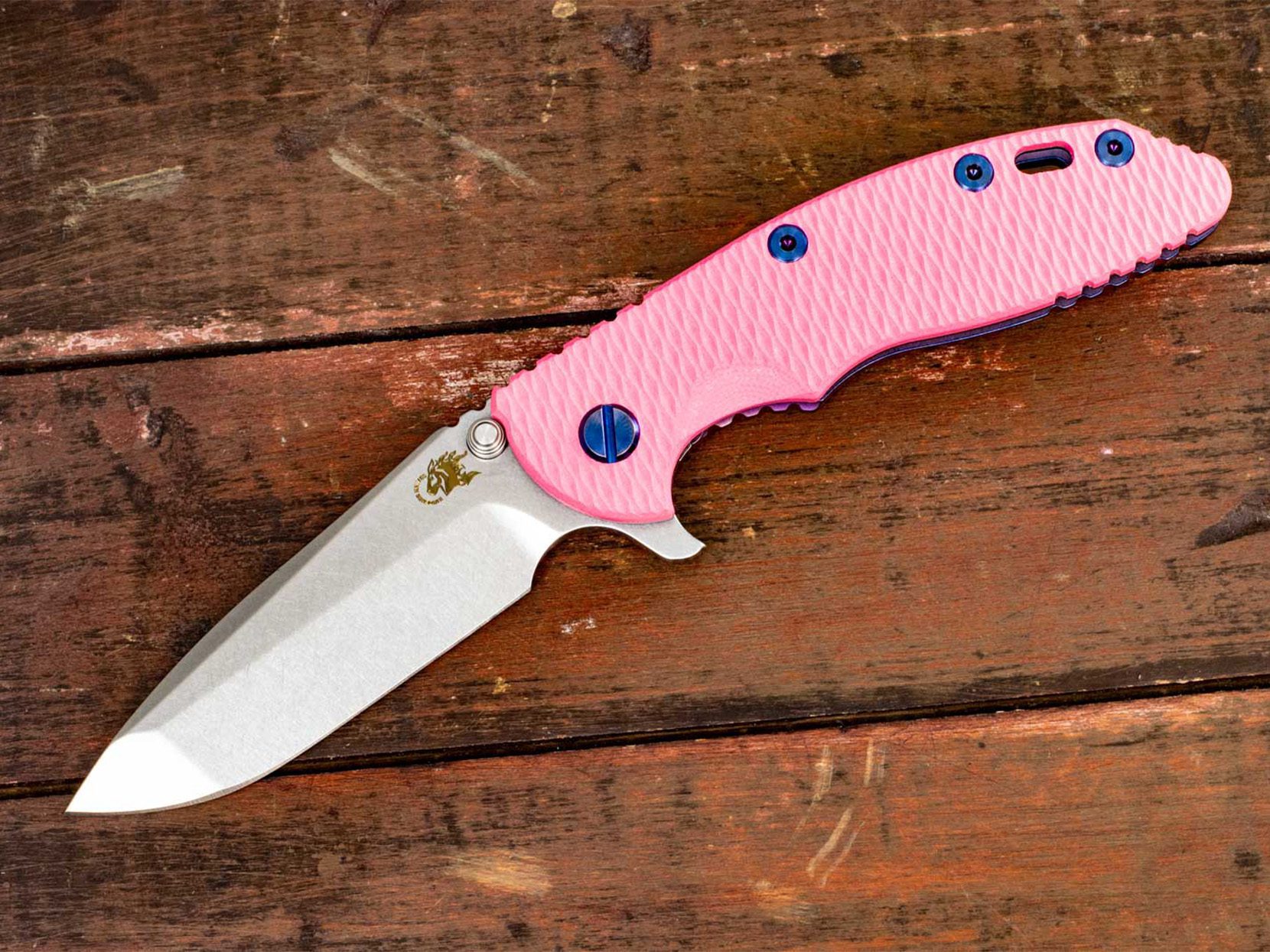 XM-18 3.5"-Spanto-Containment Series-Stonewash-Pink G10 XM-18 3.5"-Spanto-Containment Series-Stonewash-Pink G10